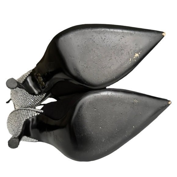 THE ATTICO Black Venus Slingback Crystal Heels - Picture 13 of 16